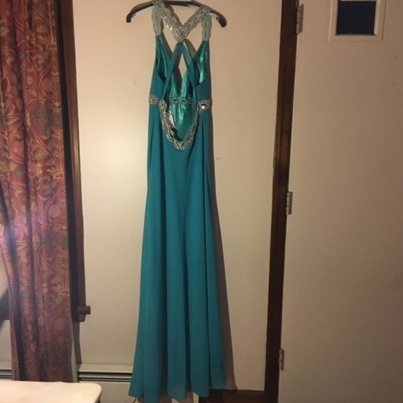 Seafoam Green/Teal Prom/Event Dress. NWT. Gorgeous - Picture 4 of 8